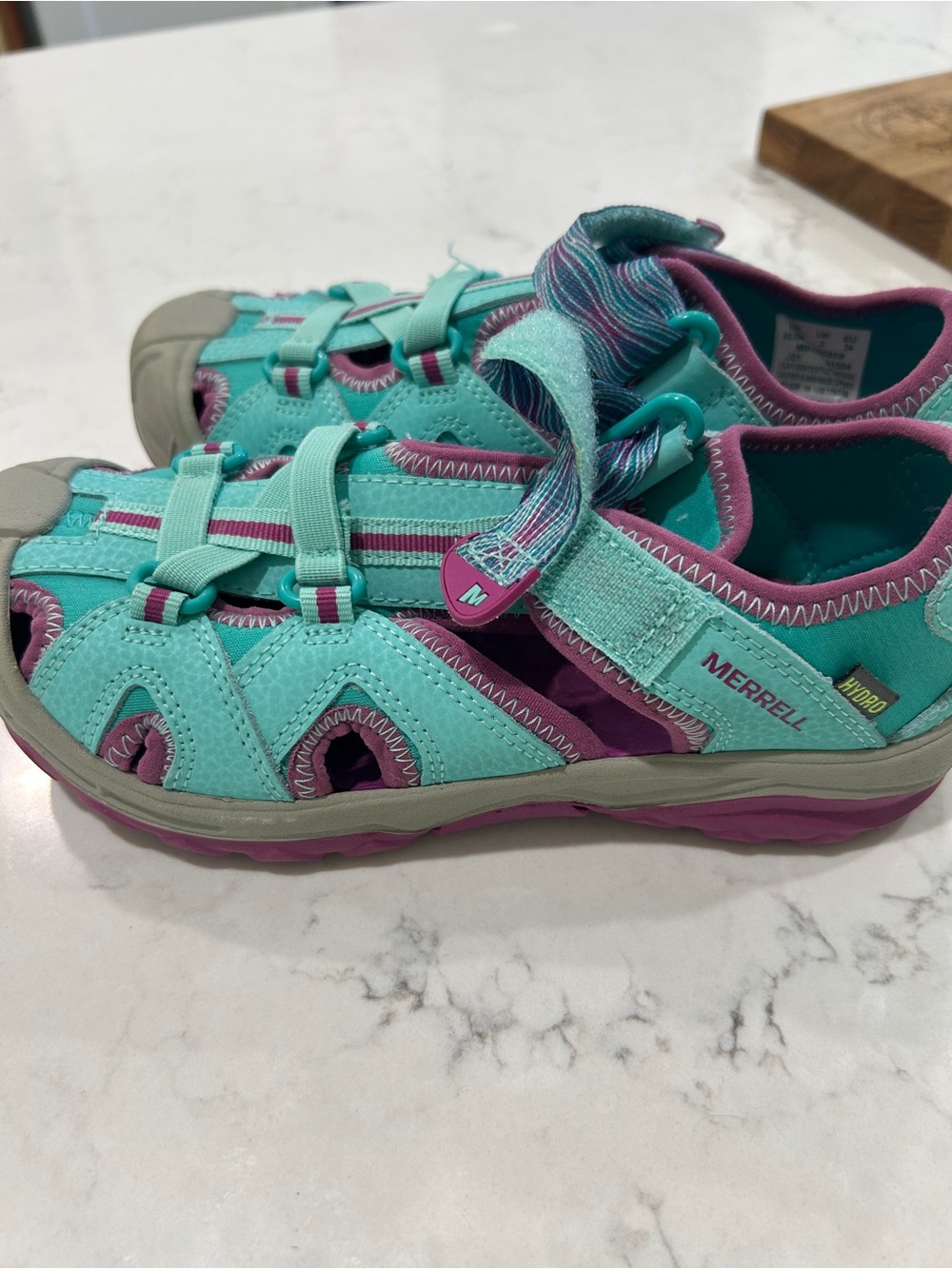 Merrell Kids' Teal & Purple Hydro Sandals